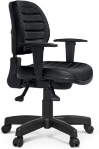 Cadeira Executiva Giratória Martiflex Internauta Premium NR17 N-INT6022PT25COPT Couríssimo Preto