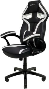 Cadeira Gamer MX1 Giratória Preto e Branco - Mymax, Mymax, 25.009042, Branco e preto