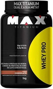 Whey Pro - 1000G Chocolate - Max Titanium