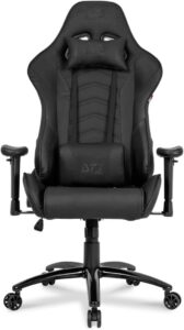 Cadeira Gamer DT3 Sports Elise Black - Encosto Reclinável de 180º - Construção em Aço - 11833-6