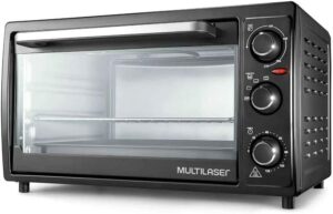 Forno Elétrico 127V com 1500W Capacidade de 46 Litros Temporizador e Seletor de Temperatura Preto Multilaser - CE026