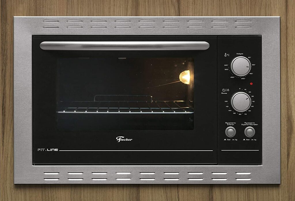Forno Elétrico Fischer Fit Line Embutir 44L New Inox 220V