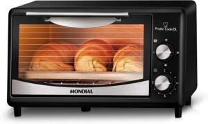 Forno Elétrico Mondial, Pratic Cook - 6L, 220V, Preto/Inox, 650W - FR-09