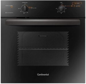 Forno a Gás de Embutir Continental Preto 73L 220V OC8GP