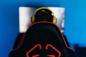 cadeira gamer tecido