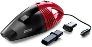 Aspirador de Pó Portátil para Carros 60w 12v Preto E Vermelho