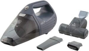  BLACK+DECKER Aspirador de Pó Elétrico Portátil com Função Sopro e Bocal Turbo Cinza 220V APS1200PET 