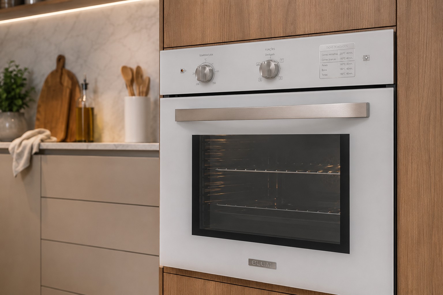 Porque o Forno a gás de Embutir é 220v