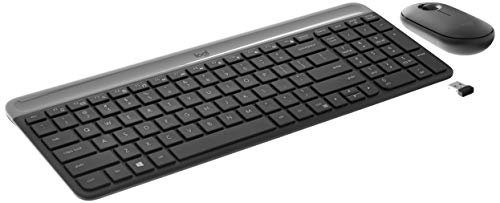 Combo Teclado e Mouse sem fio Logitech MK470 com Design Slim, Digitação e Clique Silencioso, Mouse Ambidestro, Conexão USB e...