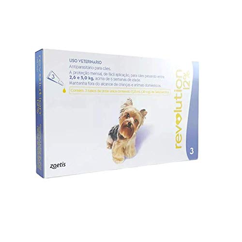 Revolution 12% Roxo -Cx., 0,25ml Caes Zoetis para Cães