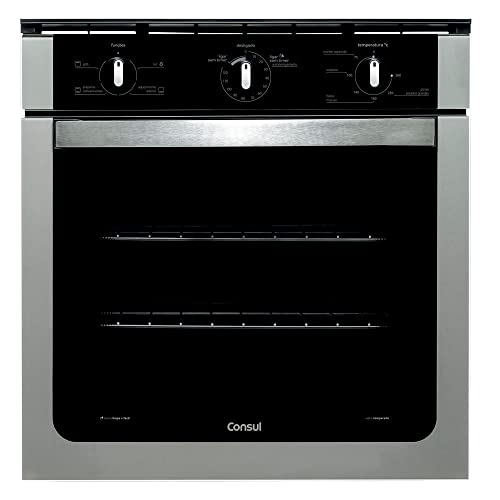 Forno de embutir elétrico Consul 84 litros Prata com grill e timer autodesligamento - 220V