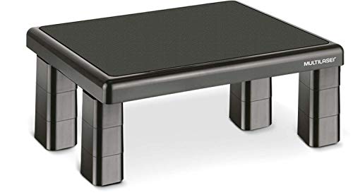 Multilaser AC125 - Suporte Para Monitor Quadrado com 4 Níveis De Ajuste, Preto