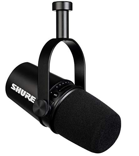 Microfone para Podcast Shure MV7, Preto