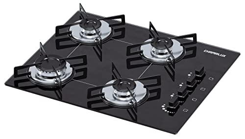 Cooktop 4 bocas Chamalux ultra chama preto T.C BIVOLT