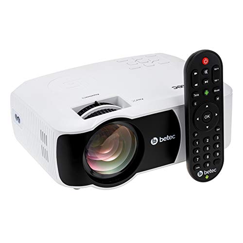 Mini Projetor Led Portátil Betec - 2400 Lumens - Smart Android Wifi - HD Nativo - Bluetooth - BT920A