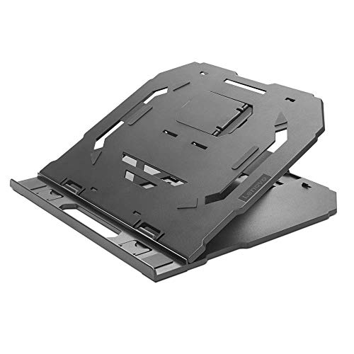 Suporte Lenovo para notebook até 15'' e celular com até 10 níveis de ajuste, Preto